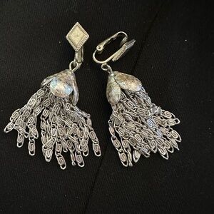 Vintage Signed 1960s Sarah Coventry Multi Chain Earrings